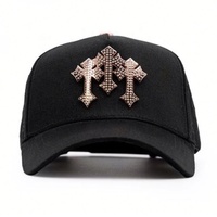 Casquettes de baseball sportives Barbas Hats de haute qualité, ensemble de casquettes avec logo brodé 3D, originales, 5 panneaux, en toile réglable
