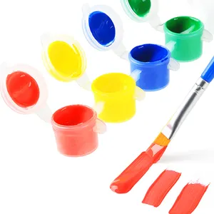 Acryl Verf Potten Set Mini Acryl Verf Potten Set Met Borstel Voor Kids 6 Kleur 3 Ml Acryl Verf Art set