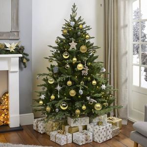 Decoración Navideña Ecológica, Bolas de Navidad Clásicas Brillantes de Plástico Plateado/Dorado/Rojo, Adornos para Árboles - Product Image 2