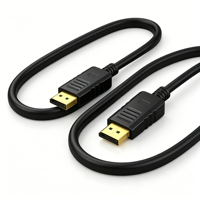 Câble Qiulink DP 1.4 32,4 Gbps 4K 144 Hz Haute Vitesse pour Moniteur de Jeu PC Ordinateur Portable Téléviseur Projecteur Bureau