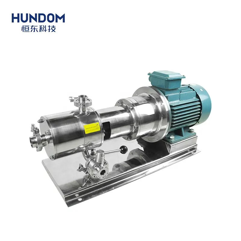 Ba giai đoạn trong dòng chất nhũ hóa cắt cao/homogenizer/bơm trộn kẹo cao su xanthan