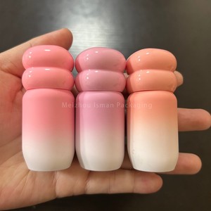 ISMAN 3ml <span class=keywords><strong>Tube</strong></span> de brillant à lèvres unique en forme de sucette, conteneurs en plastique ronds mignons vides, cosmétiques avec un grand pinceau, tubes de rouge à lèvres liquide - Product Image 2