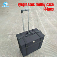 XingChuang lunettes à roulettes cadre affichage valise Portable étui à lunettes avec chariot à bagages modèle LGH015
