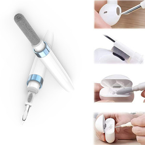 Stylo de nettoyage 3 en 1 Kit de brosse <span class=keywords><strong>pour</strong></span> <span class=keywords><strong>Airpods</strong></span> Pro 1 2 3 Écouteurs Airbud sans fil Boîte de chargement Stylo de nettoyage <span class=keywords><strong>pour</strong></span> casque et téléphone - Product Image 3