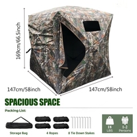 Tente de camouflage extérieure personnalisable à 270/360 degrés, transparente, pour la chasse, abri de tir pop-up, tente de chasse au canard
