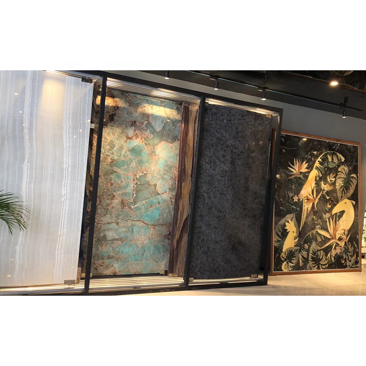 Тонкая настенная плитка, листы из натурального камня, гибкий шифер, мраморный камень, шпон