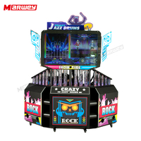 CHAUD Amusement populaire Super Crazy Jazz Drum monnayeur 43 pouces écran électronique Jazz Drum Game Equipment Music Game Machine