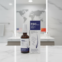 Distributeur recherché pour la marque Feg Plus, spray stimulant la pousse des cheveux, recommandé par les salons de beauté.