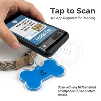 Programmier bare RFID-Tags QR-Code Runde 13,56 MHz Pet Tracking NFC-Hunde halsband Epoxy/Metall-RFID-ID-Tags Anpassbare Verpackung