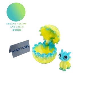 Ensemble de décoration de fête, best-seller transfrontalier, œuf de dragon imprimé en 3D à dégradé, ornement de bureau, jouet artisanal, cadeau - Product Image 1