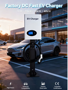 Borne de recharge murale rapide triphasée 50 kW pour véhicules électriques, stations de recharge 40 kW 64A, chargeur EV intelligent - Product Image 4