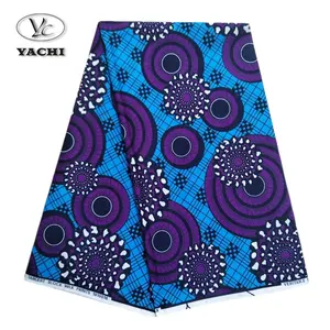 Yachitex New Fashion African Wax Prints Fabric 6 Yards For Clothes