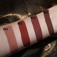 Rouge à lèvres liquide MAFFICK Free Roaming, longue tenue, anti-transfert, waterproof, coffret 4 couleurs MF360-A Mat