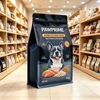 Sachet alimentaire en aluminium de qualité alimentaire à huit soudures latérales, résistant à l'humidité et à la moisissure, avec fermeture éclair supérieure