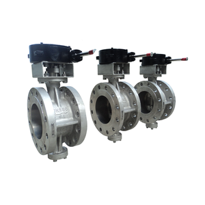 Válvula Neumática QYX DN150 de Doble Brida Triple Excéntrica de Titanio para Alta Temperatura, para Aceite/Agua/Gas/Aire - Product Image 3