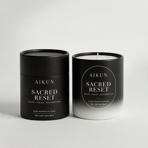 Bougie parfumée Aikun en pot en céramique bleu marine de 12 onces, à mèche unique, coulée à la main, avec une durée de combustion de plus de 60 heures, pour la décoration de la maison - Product Image 2