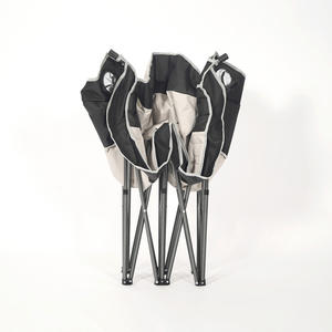 <b>Portable</b> Double Seater Folding <b>Chair</b> Outdoor Camping Garden Party Metal <b>Chair</b> With 600D Oxford Cloth Armrests - Product Image 6