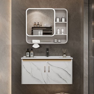 Nouvelle armoire de salle de bain intelligente avec lavabo intégré en céramique - Product Image 1