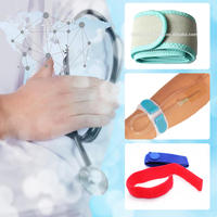 Bande élastique médicale autocollante réutilisable personnalisée, écologique, en nylon, pour usage hospitalier et domestique, en forme de ruban