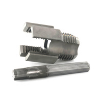 Kit de coupe-tuyaux PVC 4 points en acier allié industriel avec outil de taraudage rapide pour filetages internes et externes