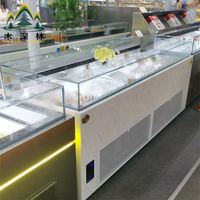 Vitrine Réfrigérée de Pâtisserie à Température Unique, Présentoir à Desserts en Verre, Support à Gâteaux Élégant en Acier Inoxydable – Offre Spéciale
