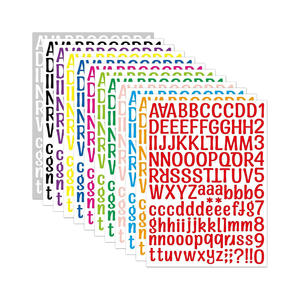 Colorful <b>Sheet</b> With 26 English Alphanumeric Symbol <b>Stickers</b> For Learning Activities Classroom Use And Creative Decoration - Product Image 1