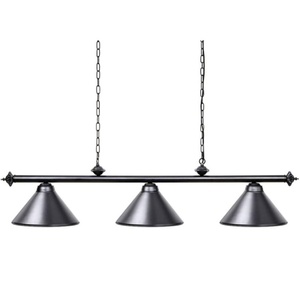 Lampe de <span class=keywords><strong>billard</strong></span> Cueelf 3 lumières pour salle de <span class=keywords><strong>billard</strong></span>, métal noir - Product Image 1