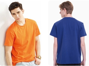 เสื้อยืดคอกลมผ้าฝ้ายสำหรับผู้ชาย มีกระเป๋าเสื้อ สีพื้น เรียบง่าย สวมใส่สบาย แขนสั้น เหมาะสำหรับฤดูร้อน เสื้อพื้นฐาน ของขวัญโปรโมชั่น - Product Image 2