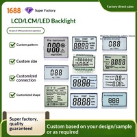 Layar Tampilan Segmen LCD 2026 1,5" Digital Monokrom Hitam Putih untuk Pengukur Alkohol