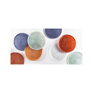 Piatto per pizza in vetro trasparente per servire e presentare la pizza - Product Image 1