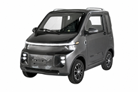 Mini-voiture électrique pour la mobilité urbaine, homologuée EEC L6e, quadricycle avec structure de châssis monobloc et design moderne.