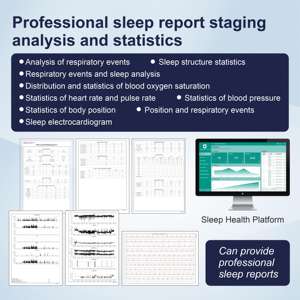 Solution d'équipement médical de télésanté cellulaire de classe II Berry PM50 pour le suivi et le traitement de l'<span class=keywords><strong>apnée</strong></span> du sommeil avec écran OLED et Bluetooth - Product Image 4