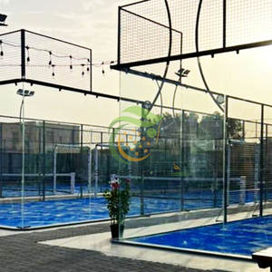 Cancha <span class=keywords><strong>de</strong></span> Padel Equipo deportivo Lujo al aire libre 12mm Vidrio templado Panorámico Padel Court Net - Product Image 1
