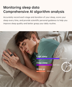 Montre connectée élégante B7 OLED étanche, modes d'exercice multiples, détection du sommeil, WATCH <span class=keywords><strong>RING</strong></span>, anneaux de santé pour couples - Product Image 4