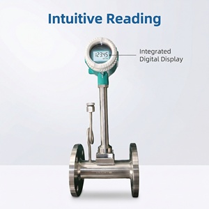 数字涡流流量计法兰式 OEM 传感器，用于蒸汽、气体、液体、空气流量测量 - Product Image 3