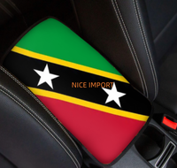 Accoudoir de console centrale universel avec drapeau de Niue, le plus vendu, protection pour boîte de rangement de voiture, compatible SUV, berline, camion
