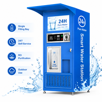 Distributeur d'eau compact avec purification par osmose inverse, lecteur de carte IC et système de distribution d'eau potable à dosage