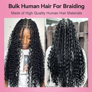 <span class=keywords><strong>Capelli</strong></span> Umani per Trecce Boho, Ricci Birmani, Extension di <span class=keywords><strong>Capelli</strong></span> Umani Ricci per Trecce Senza Nodi Bohemien, Extension di <span class=keywords><strong>Capelli</strong></span> Ricci in Bulk - Product Image 5