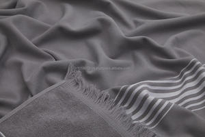 Serviette de plage à dos éponge-vente en gros serviette de plage de Collection éponge 100% coton ensemble de serviettes de bain turques - Product Image 4