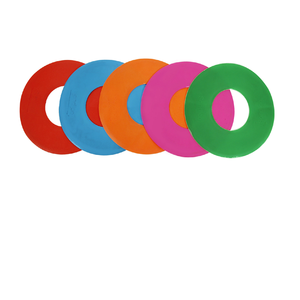 Marcadores planos suaves antideslizantes para entrenamiento de deportes de interior y exterior Conos de agilidad de colores neón brillantes para taladros - Product Image 1