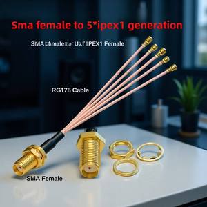 Cavo di Prolunga 001 <span class=keywords><strong>SMA</strong></span> 1-5, 1-4, 1-3, 1-2 per Antenna RF con Connettore <span class=keywords><strong>SMA</strong></span> Femmina - Product Image 4