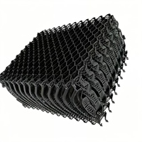 Panneau de refroidissement par évaporation Trickle GriBlack, filet de remplissage en maille plastique PP anti-UV pour élevages avicoles, porcins, serres et bétail
