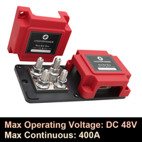 48V DC 400A Module robuste 8x 3/8 "M10 Stud Terminal Bloc de distribution de batterie BusBar Box Car Audio Power Distribution Block