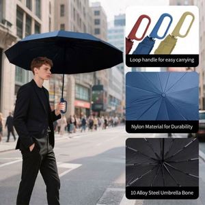 Parapluie compact personnalisé pour femmes, avec logo, résistant au vent, design élégant pour l'extérieur - Product Image 4