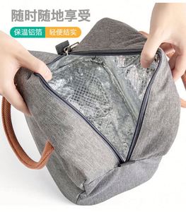 Sacs isothermes personnalisés pour pique-nique, sacs de rangement pour aliments, sacs à lunch pour étudiants, sac isotherme en aluminium imperméable - Product Image 4