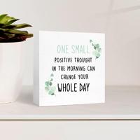 Insegna Decorativa 2D in PVC Stile Vintage Minimalista con Citazioni Ispirazionali per Arredamento Casa