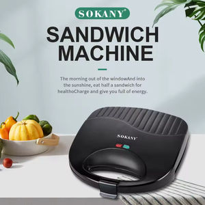 Máquina para hacer sándwiches y gofres multifuncional con calefacción de doble cara - Product Image 5