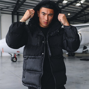 Vestes pour hommes Manteaux de haute qualité Logo personnalisé Vestes bouffantes Manteau en duvet épais à manches longues pour hommes - Product Image 2