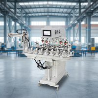 Machine d'impression par transfert à bande transporteuse rotative automatique six couleurs, servo, pour produits industriels personnalisés non standard