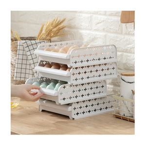 Supplier Refrigerator Countertop Store Display Stackable Plastic 20 Egg Holder Rack Egg Trays